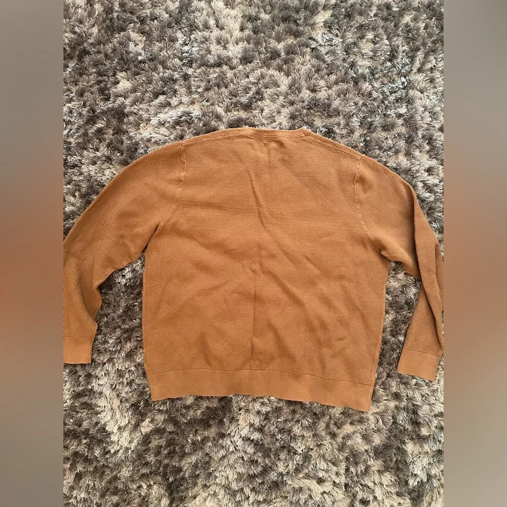 Men's Brown Waffle knit Shirt - Picture 5 of 5